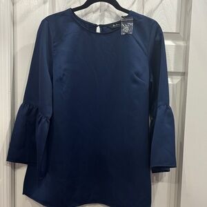 Du Jour Navy Blue Blouse